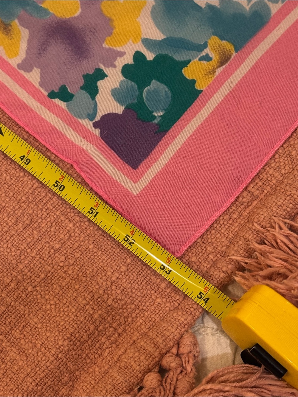 Vintage Italian Scarf - long and narrow Floral print - Picture 8 of 16